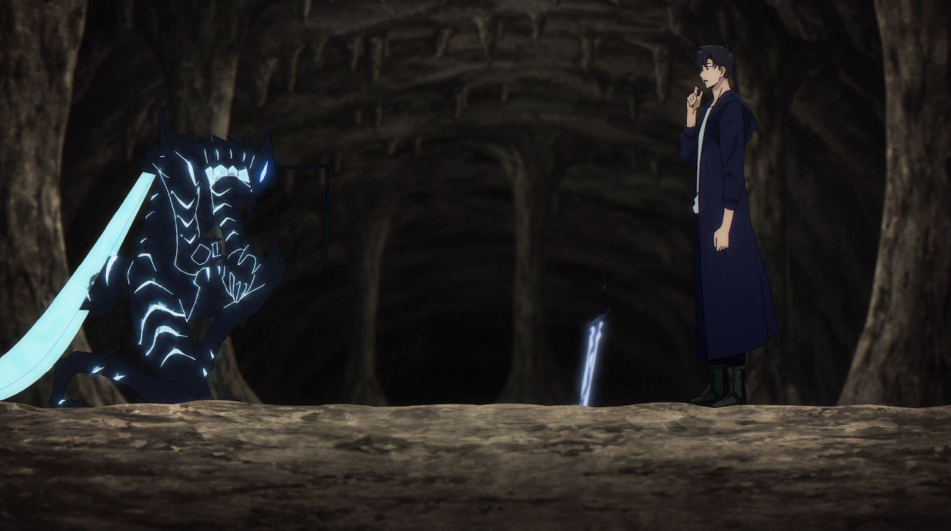 Beru and Jinwoo in Solo Leveling (Image via A-1 Pictures)